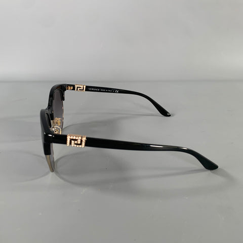 VERSACE Black Gold VE4471B Greca Sunglasses