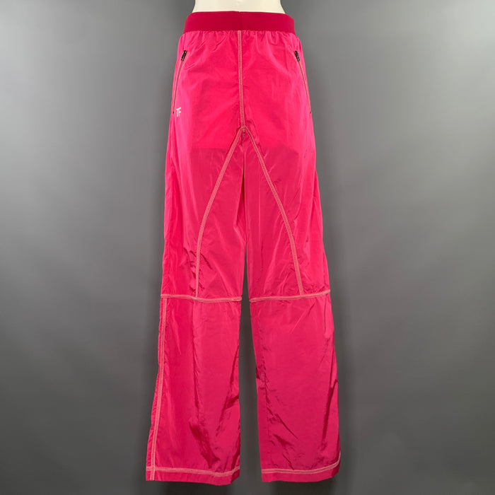 TOM FORD Size M Pink White Polyamide Contrast Stitch Casual Pants