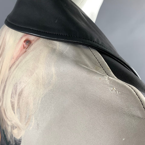 UNDERCOVER SS2018 Size M Black Leather Biker Jacket