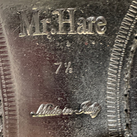 MR. HARE Size 8.5 Trane Black Suede Side Zipper Ankle Boots
