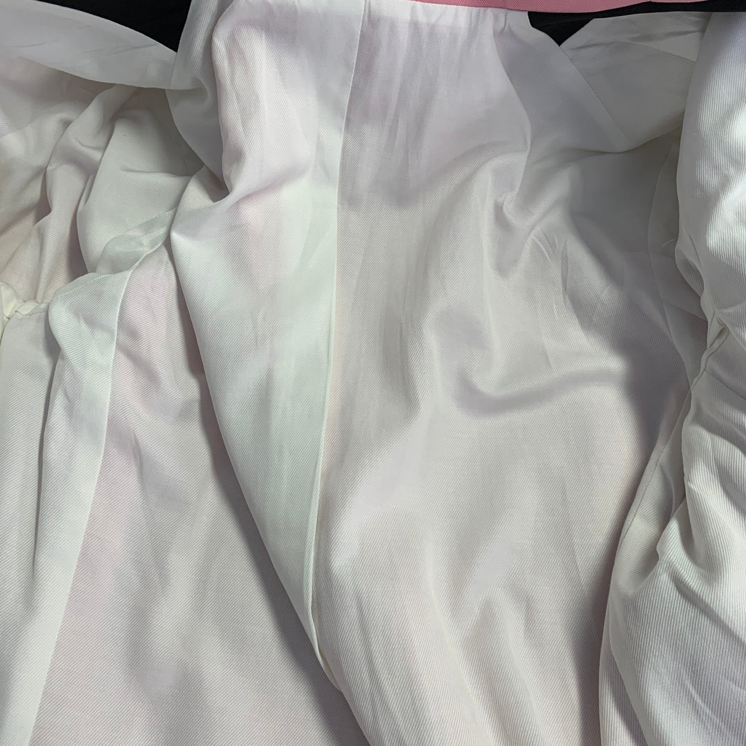 AMI by ALEXANDRE MATTIUSSI Size 34 Rose Black Wool Peak Lapel Sport Coat