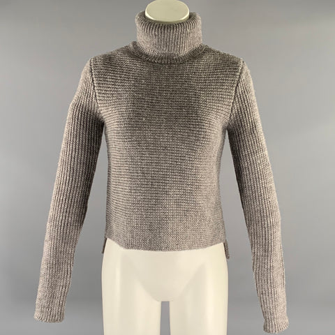 T by ALEXANDER WANG Size XS Grey Wool Blend Turtleneck Pullover Womens