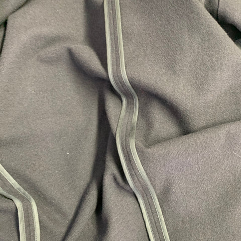 ADAM KIMMEL Size XL Navy Twill Wool Notch Lapel Suit