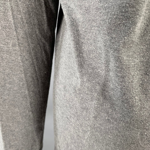 DRIES VAN NOTEN Taille M Haut Décontracté Gris Anthracite Col V