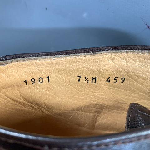 NEIMAN MARCUS Size 7.5 Brown 1901 459 Embossed Leather Chukka Boots