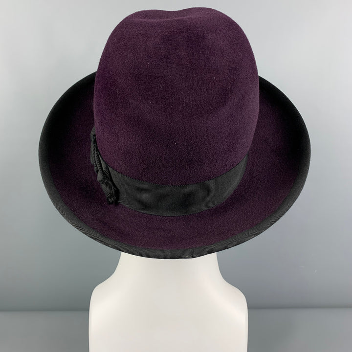 Vintage ROD KEENAN Eggplant Felt Fedora Hats
