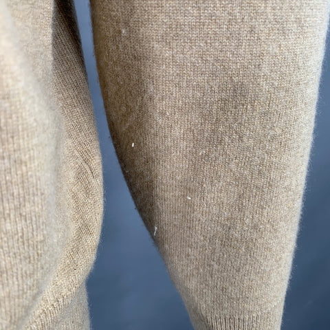 TSE Size M Camel Cashmere Crew Neck Pullover