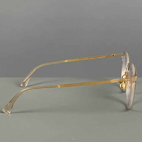 MYKITA Keelut Gold Clear Acetate Stainless Steel Frames