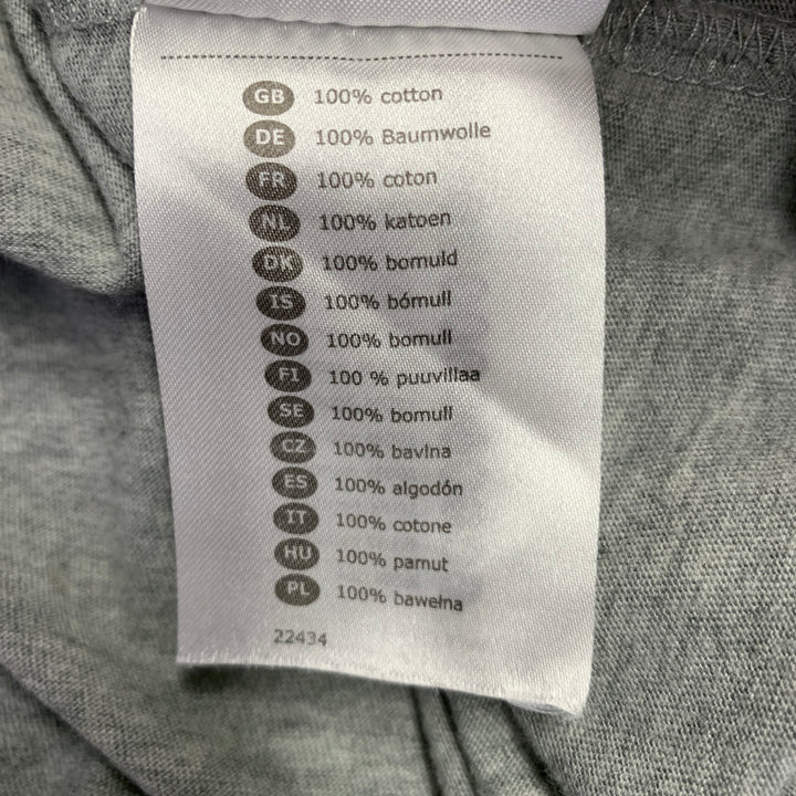 WALTER VAN BEIRENDONCK Size S Grey Multi Color Graphic Cotton T-shirt