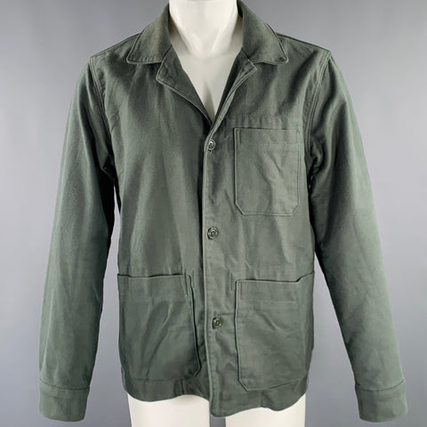 EVERLANE Size M Green Organic Cotton Chore Jacket