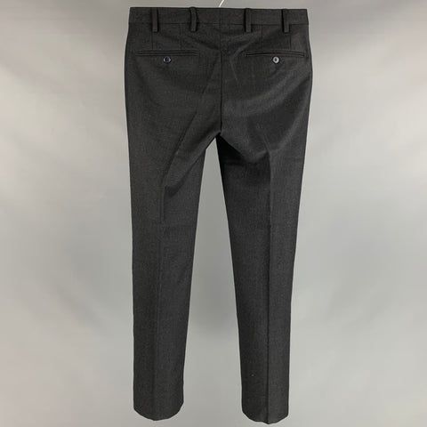 GERMANO Size 28 Grey Wool Flat Front Dress Pants