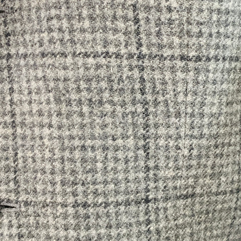 RALPH LAUREN Size 38 Regular Grey Light Grey Plaid Cashmere Sport Coat