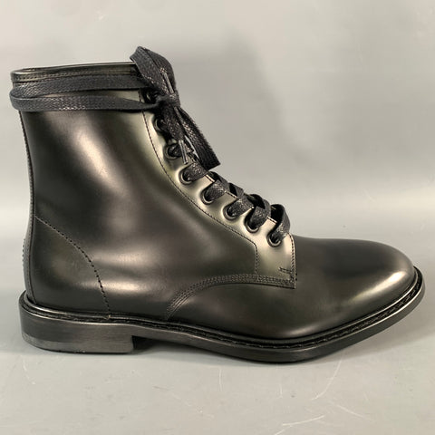 IRO Size 9 Black Leather Lace Up Boots