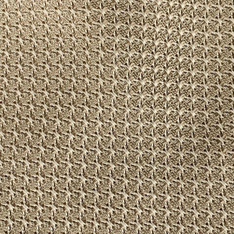 SAM HOBER Cream Textured Silk Woven Tie