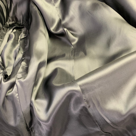 NEIMAN MARCUS Costume en laine vierge gris anthracite texturé taille 40