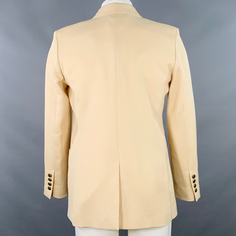 AMI by ALEXANDRE MATTIUSSI Size 34 Beige Wool Twill Double Breasted Sport Coat