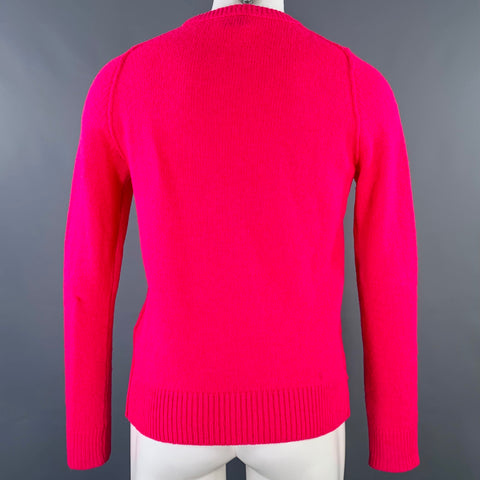 ACNE STUDIOS Pre-AW16 Size M -Kai- Pink Fuchsia Wool Crew Neck Sweater