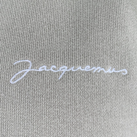 JACQUEMUS Size XXL Sage Green Cotton Logo Hoodie Sweatshirt