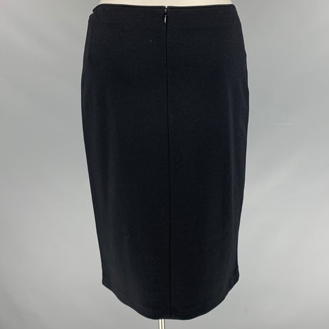 ARMANI COLLEZIONI Size 12 Black Pencil Skirt