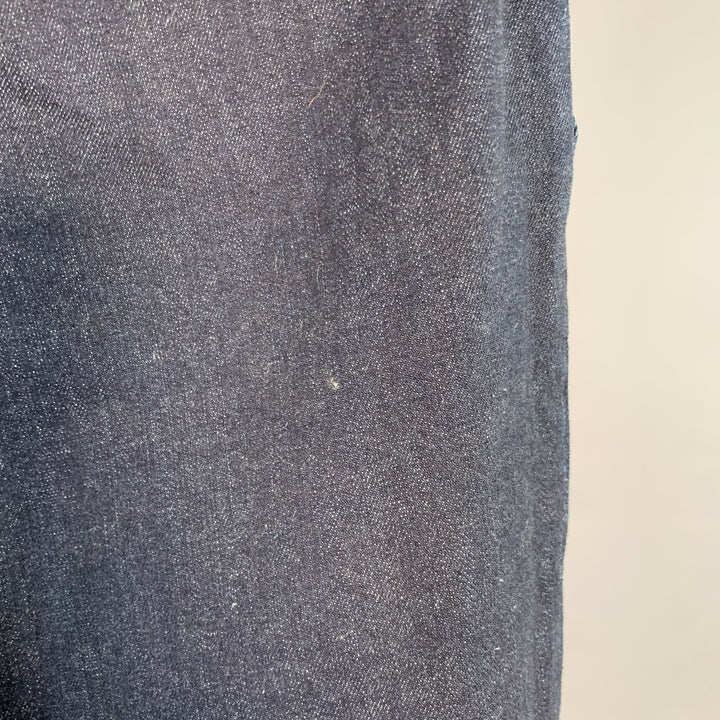 BEAMS Size XL Indigo Cotton Blend Twill Pleated Casual Pants