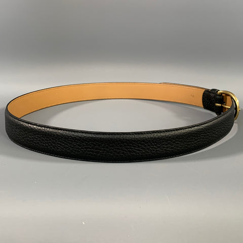 MORJAS Size 33 Black Pebble Grain Leather Belt