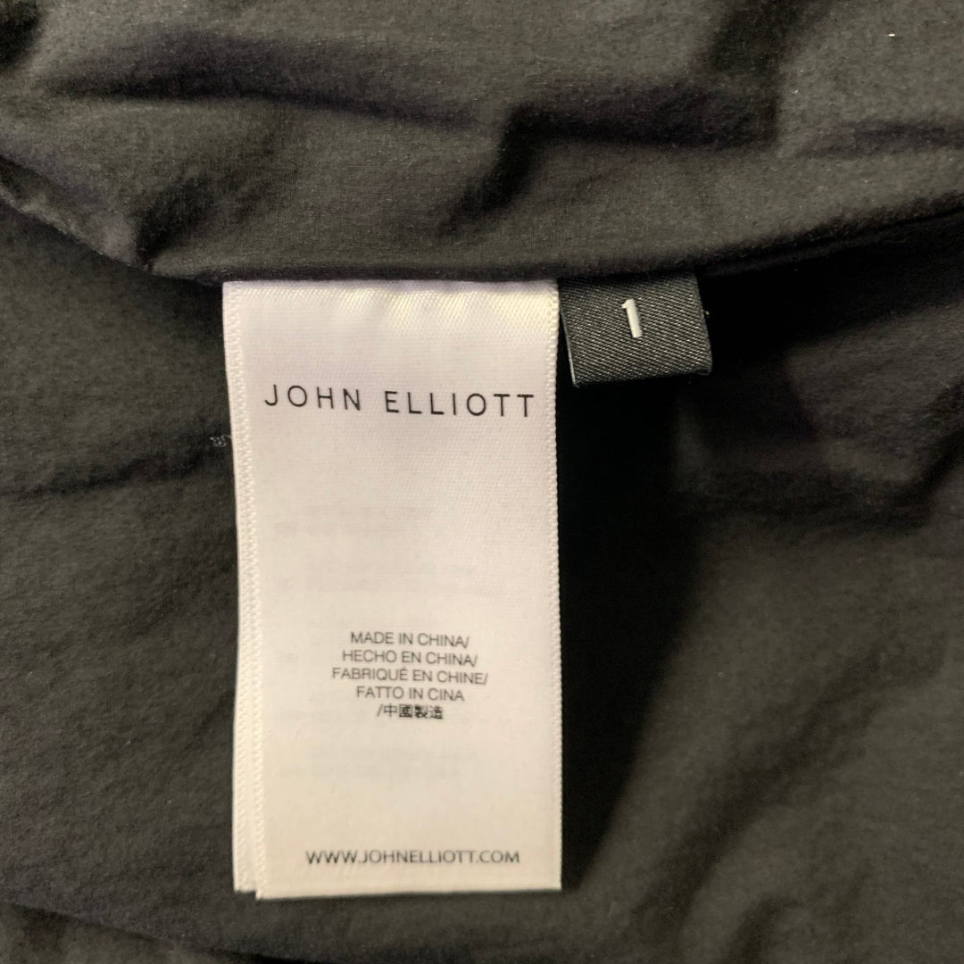 JOHN ELLIOTT Size S Black Cotton Shirt Jacket Long Sleeve Shirt