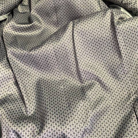 JOSEPH ABBOUD Size 40 Grey White Woven Wool Linen Sport Coat