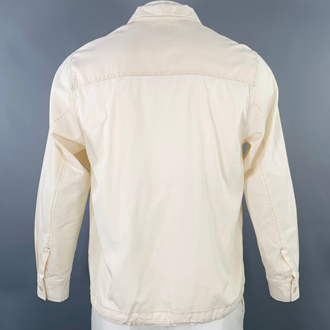 NORSE PROJECTS Size S Lund Cream Cotton Natural Dyed Half Placket Pullover