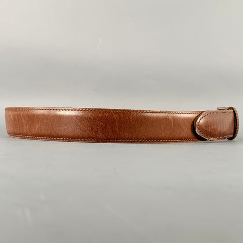 VINTAGE Taille 34 Ceinture en cuir marron