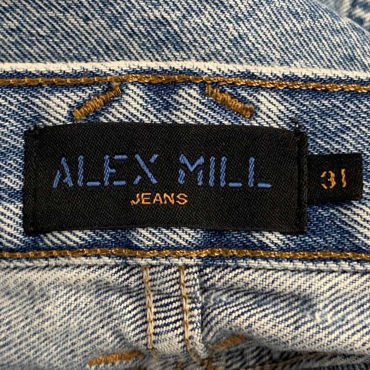 ALEX MILL Size 31 Light Blue Cotton Denim Twill Straight Button Fly Jeans