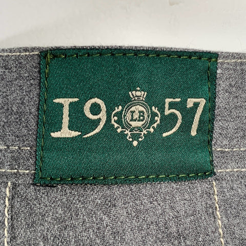 Pantalon de ville LUIGI BORRELLI taille 34, en laine grise, à braguette boutonnée