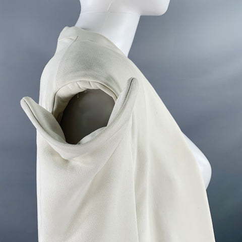 GARETH PUGH SS09 Size M White Black  Two Tone Open Front Coat