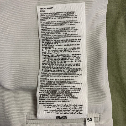 AMI by ALEXANDRE MATTIUSSI Size 40 Olive Wool Twill Double Breasted Sport Coat