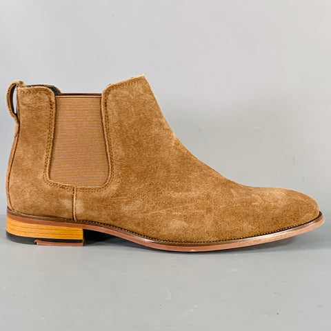 NORDSTROM Size 9 Lawrence Brown Suede Ankle Chelsea Boots