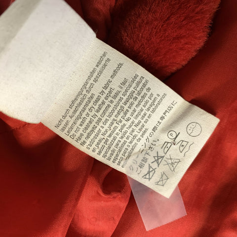 MARINA SPORT Size L Red Leather Sheep Coat
