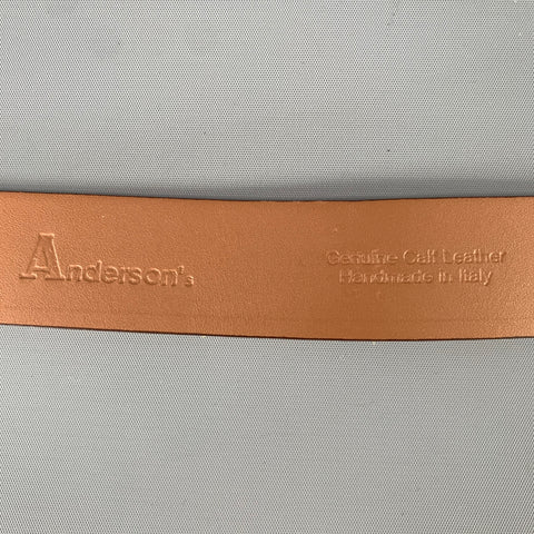ANDERSON'S Size 33 Brown Camel Solid Leather Belt