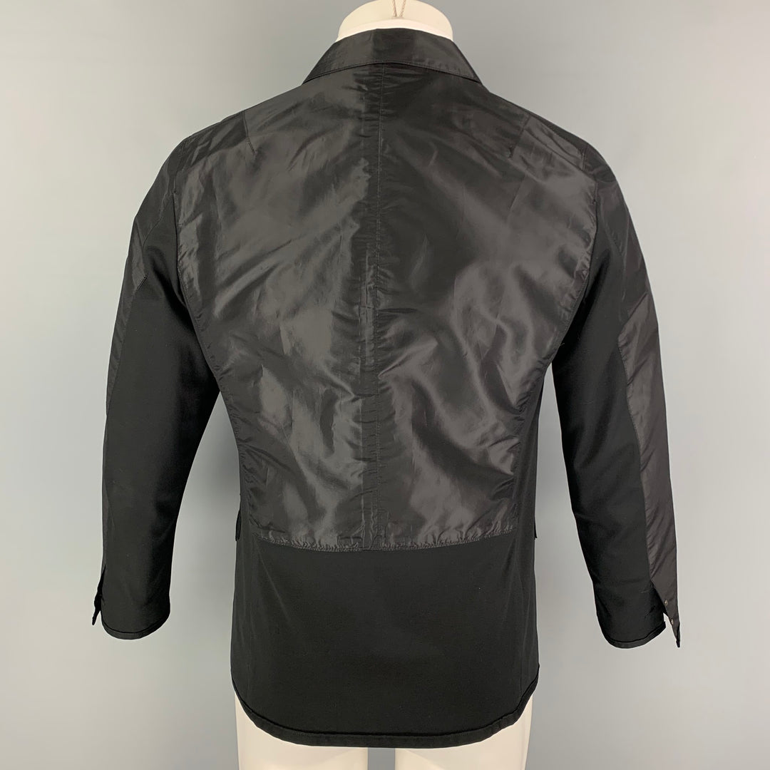 LANVIN en BLEU Talla 38 Abrigo deportivo de tejidos mixtos negro