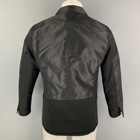 LANVIN en BLEU Taille 38 Manteau Sport Tissus Mélangés Noir