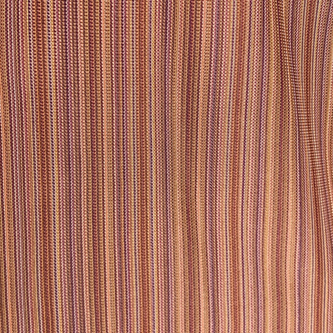 JHANE BARNES Taille XXL Chemise à manches longues en soie rayée marron rouille