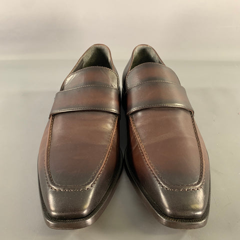 TO BOOT NY Size 12 Brown Chocolate Leather Dress Loafers