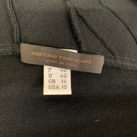 NARCISO RODRIGUEZ Size L Black Dress Top