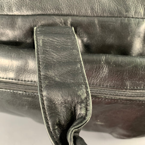 Sac de voyage en cuir noir TUMI