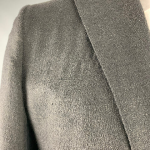 KITON for WILES BASHFORD Size 40 Grey Cashmere Notch Lapel Suit