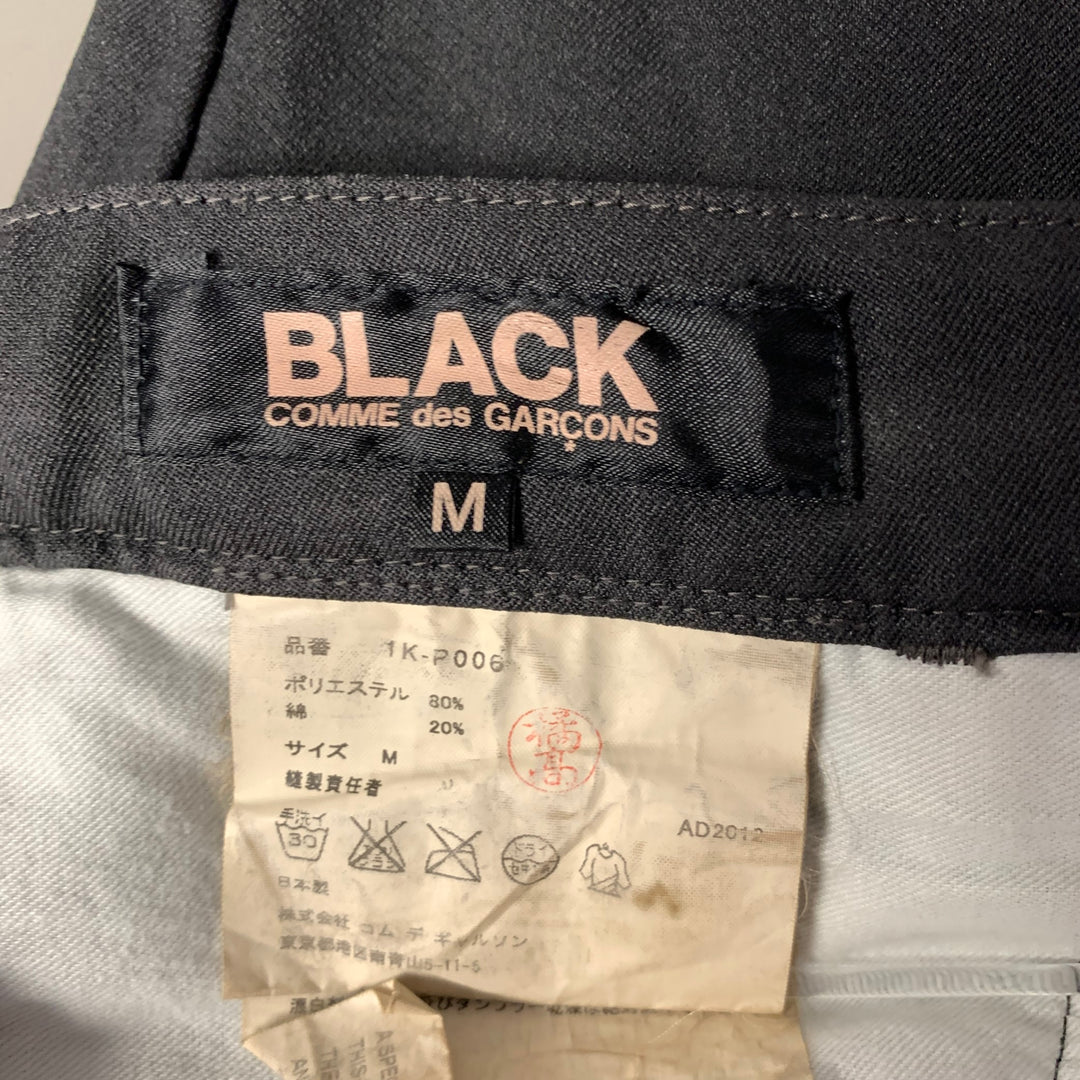 COMME des GARCONS Size 31 Black Cotton Polyester Cuffed Pants