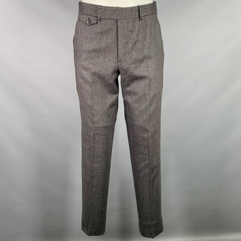 BILLY REID Size 40 Long Grey Wool Cashmere Single Breasted Suit