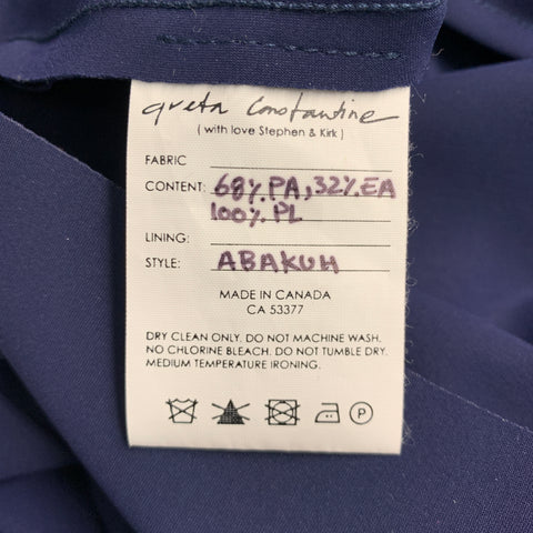 GRETA CONSTANTINE Talla M Blusa Poliamida Eastane Tejidos Mixtos Marino Negro