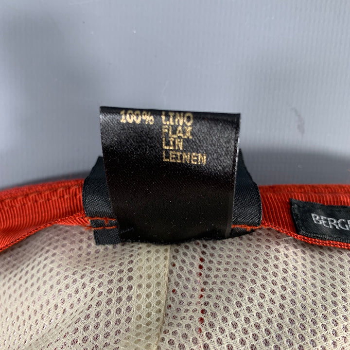 BORSALINO Size L Red Linen Hats
