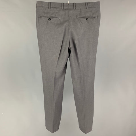 ISAIA Size 32 Gray Lana Wool Dress Pants