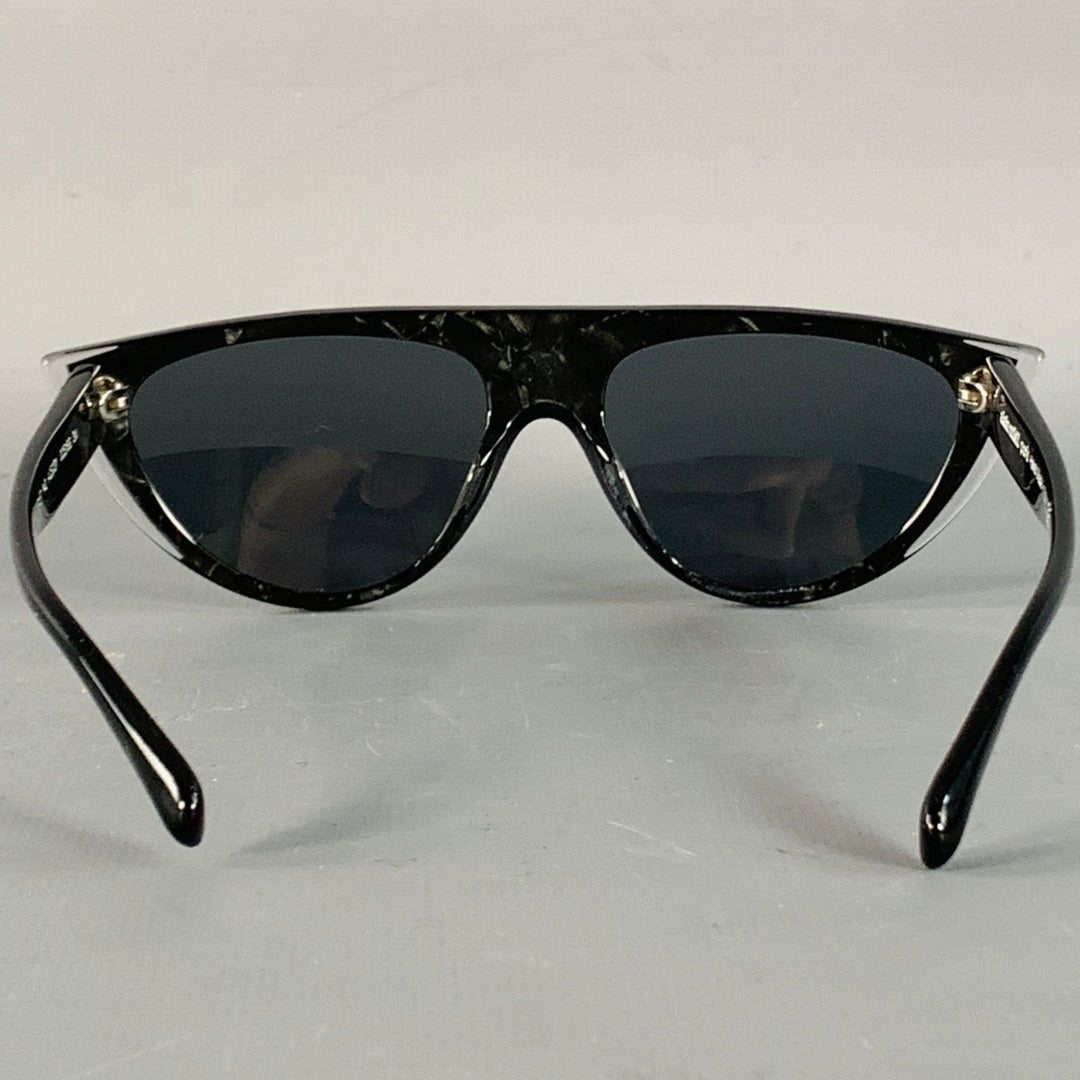 ALAIN MIKLI Miss J Black Acetate Cat Eye Sunglasses
