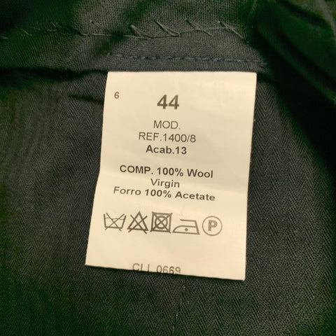 BECKETT & ROBB Size 34 Navy Virgin Wool Flat Front Dress Pants